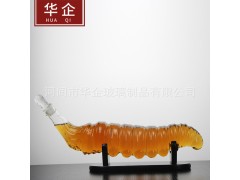 河北华企吹制高端玻璃酒瓶摩托车酒瓶高硼硅玻璃酒瓶龙凤酒瓶包装厂图2