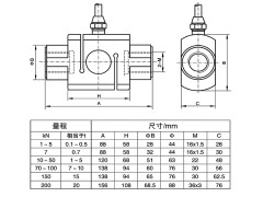 NTJL-4柱式内螺纹拉力传感器 内丝拉压力传感器图2