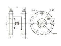 NTJN-3双法兰静态扭矩传感器 静扭传感器图2