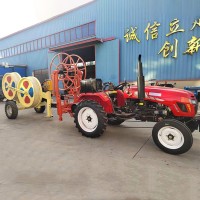 电缆施工设备 加装液压尾架 双卷筒拖拉机绞磨