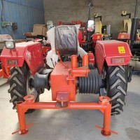 拖拉机牵引机卧式平行四轮收线车电力施工张力放线绞磨