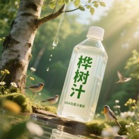 桦树汁代加工无菌冷灌装PET瓶